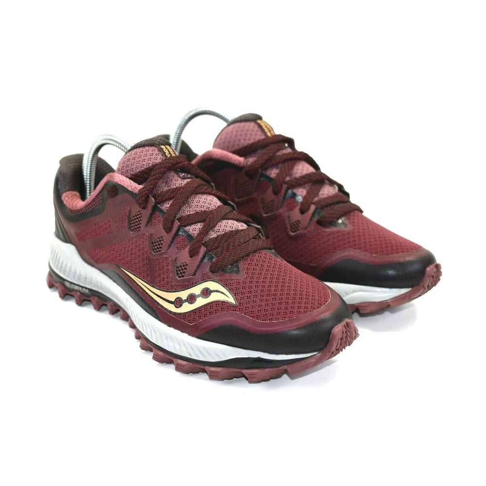 Saucony Women's Run Anywhere‎ Everun Maroon Trail Running Hiking Shoes Size 8